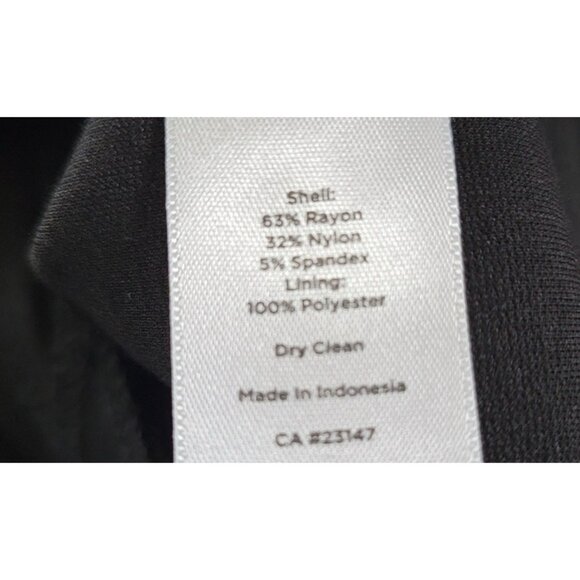 Talbots Dress 8P Black Cream Stretch 3/4 Long Sleeve Career Church NWT NEW - Picture 9 of 9